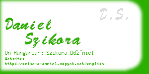 daniel szikora business card